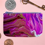 Magenta waves Large Coin Purse Front