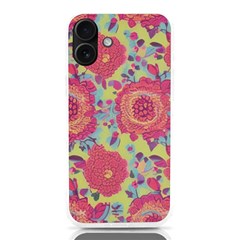 Mid Century Retro Floral 1970s 1960s Pattern 82 Iphone 16 Plus Tpu Uv Print Case