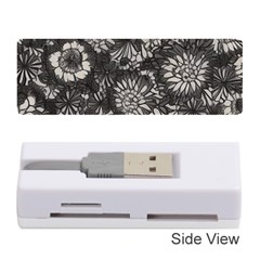 Mid Century Retro Floral 1970s 1960s Pattern 71 Memory Card Reader (stick)