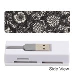 Mid Century Retro Floral 1970s 1960s Pattern 71 Memory Card Reader (Stick) Front