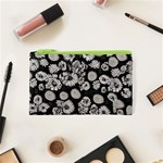 Mid Century Retro Floral 1970s 1960s Pattern 86 Cosmetic Bag (XS) Front