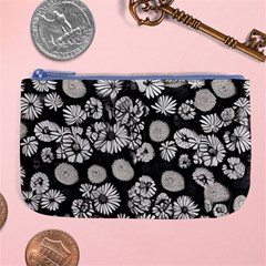 Mid Century Retro Floral 1970s 1960s Pattern 86 Large Coin Purse