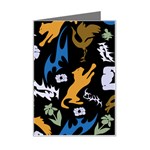 Pattern Design Seamless Texture Mini Greeting Card Left