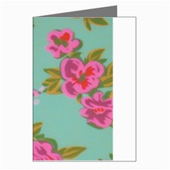 Mid Century Retro Floral 1970s 1960s Pattern 81 Greeting Card