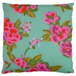Mid Century Retro Floral 1970s 1960s Pattern 81 Standard Premium Plush Fleece Cushion Case (Two Sides) Front