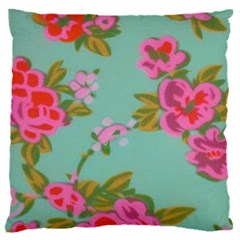 Mid Century Retro Floral 1970s 1960s Pattern 81 16  Baby Flannel Cushion Case (two Sides)