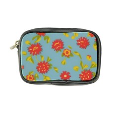 Mid Century Retro Floral 1970s 1960s Pattern 78 Coin Purse