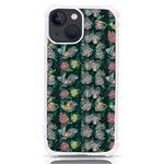 Mid Century Retro Floral 1970s 1960s Pattern 62 iPhone 13 mini TPU UV Print Case Front