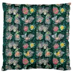 Mid Century Retro Floral 1970s 1960s Pattern 62 16  Baby Flannel Cushion Case (Two Sides) Front