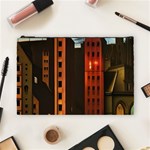 Sci-fi Futuristic Science Fiction City Neon Scene Artistic Technology Machine Fantasy Gothic Town Bu Cosmetic Bag (Large) Front