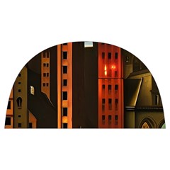 Sci-fi Futuristic Science Fiction City Neon Scene Artistic Technology Machine Fantasy Gothic Town Bu Anti Scalding Pot Cap