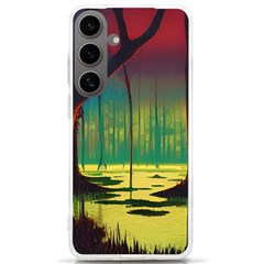 Nature Swamp Water Sunset Spooky Night Reflections Bayou Lake Samsung Galaxy S24 Ultra 6 9 Inch Tpu Uv Case