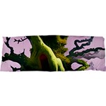 Outdoors Night Full Moon Setting Scene Woods Light Moonlight Nature Wilderness Landscape 71 x25  Body Pillow Case Dakimakura (Two Sides) Back