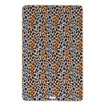Blue Brown Leopard Name Card Style USB Flash Drive Front