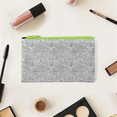 Light Grey Snake Cosmetic Bag (xs)