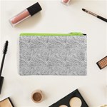 Light Grey Snake Cosmetic Bag (XS) Back