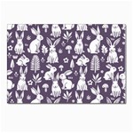 Easter bunny pattern Postcard 7  x 5  (Pkg of 10) Front