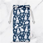 Easter bunny pattern Jewelry Bag Back