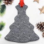 Dark Grey Snake Christmas Tree Ornament (Two Sides) Back