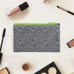 Dark Grey Snake Cosmetic Bag (XS) Back