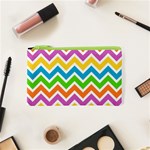 Chevron Pattern Design Texture Cosmetic Bag (XS) Front