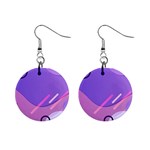 Colorful Labstract Wallpaper Theme Mini Button Earrings Front