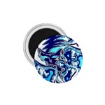 Trippy Dippy Bears Blue Dancing Greatful Dead Skull Steal Your Face 1.75  Magnets Front
