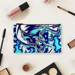 Trippy Dippy Bears Blue Dancing Greatful Dead Skull Steal Your Face Cosmetic Bag (small)