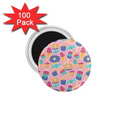Ice Cream Donut Sweets Candie 1 75  Magnets (100 Pack) 