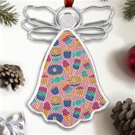 Ice Cream Donut Sweets Candie Metal Loving Angel Silver  Front