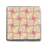 Abstract Pattern Design Scrapbooking Memory Card Reader (Square 5 Slot) Front
