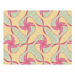 Abstract Pattern Design Scrapbooking 80  X 56  Two Sides Premium Plush Fleece Blanket (large)