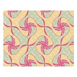 Abstract Pattern Design Scrapbooking 80  x 56  Two Sides Premium Plush Fleece Blanket (Large) 80 x60  Blanket Front