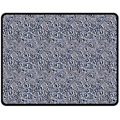 Blue Black Snake Pattern 60  X 50  Fleece Blanket (medium)