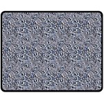 Blue Black Snake Pattern 60  x 50  Fleece Blanket (Medium) 60 x50  Blanket Front