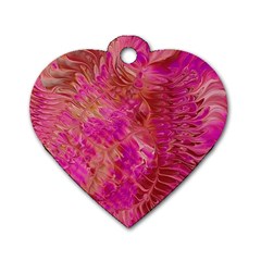 Tondo Dog Tag Heart (two Sides)