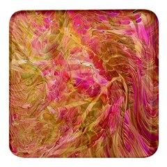 Acid Green Blend Square Glass Fridge Magnet (4 Pack)
