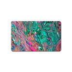 Green Pour Magnet (Name Card) Front