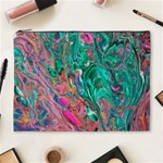 Green Pour Cosmetic Bag (XL) Front