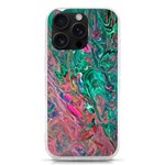 Green Pour iPhone 16 Pro TPU UV Print Case Front