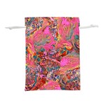 Collage  Lightweight Drawstring Pouch (L) Front