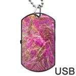 Pink blend Dog Tag USB Flash (One Side) Front