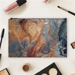 Blue flow Cosmetic Bag (Large) Front