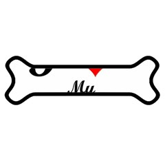 I Love My Golden Retriever Magnet (dog Bone)