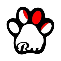 I-love-my-bulldog Magnet (paw Print)