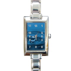 Water Drop Rectangular Italian Charm Watch