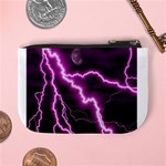 Purple Lightning Coin Change Purse Back